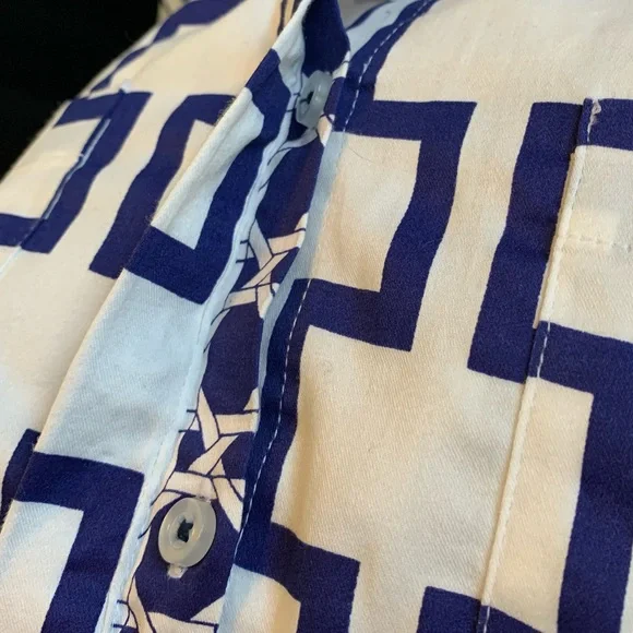 Tizzie Geometrical Print Button Down Top - Picture 5 of 10